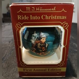 M.J. Hummel Ride Into Christmas Ornament
